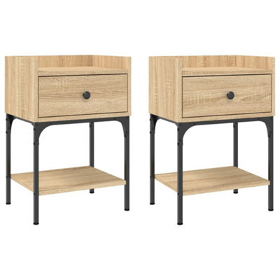 Berkfield Elegant Bedside Tables 2 Pcs Sonoma Oak 40.5X31X60 Cm Engineered Wood - image 1