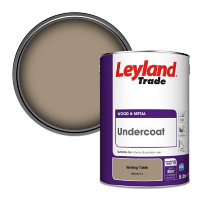 Leyland Trade Wood & Metal Undercoat Paint Writing Table (Ppg1077-4) 5L - image 1