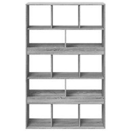 Berkfield Room Divider Grey Sonoma 100X33X156.5 Cm Engineered Wood - thumbnail 4