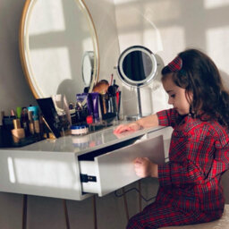 Homcom Dressing Table Set With Led Mirror & Stool 2 Drawers Makeup Desk - thumbnail 9