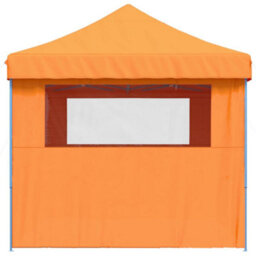 Walplus Foldable Party Tent Garden Gazebo Canopy Pop-Up With 4 Sidewalls Orange - thumbnail 4