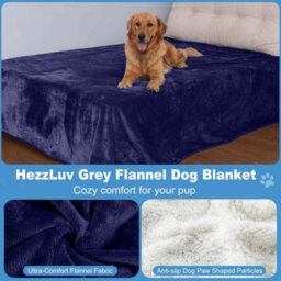 Ameha Sherpa Fleece Blanket Bed Throws For Sofas Large Soft Thick Fluffy Reversible Winter Warm Navy Single Size 130X150Cm - thumbnail 8