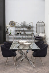 Orsina Allure Rectangular Intersected Dining Table - thumbnail 2
