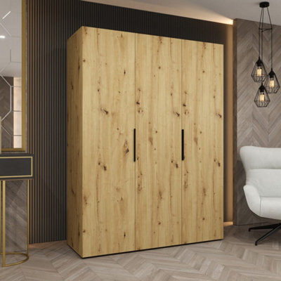 Arte Oak Artisan Marbella I Hinged Door Wardrobe 150Cm - Warm Woodgrain Storage With Modern Functionality - image 1