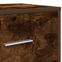 Berkfield Bedside Cabinet With Drawer Smoked Oak 40X34X50 Cm - thumbnail 9