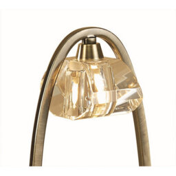 Luminosa Lighting Luminosa Alfa Large Table Lamp 1 Light G9, Antique Brass - thumbnail 4