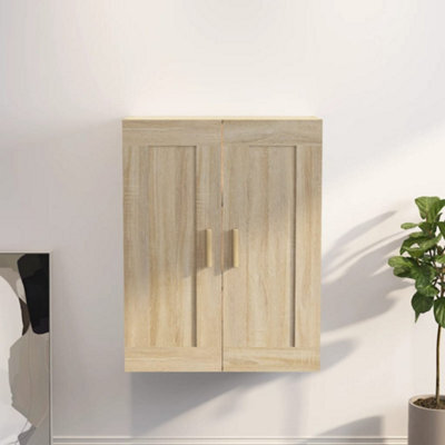 Berkfield Wall Cabinet Sonoma Oak 69.5X32.5X90 Cm Engineered Wood - image 1