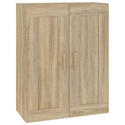 Berkfield Wall Cabinet Sonoma Oak 69.5X32.5X90 Cm Engineered Wood - thumbnail 2