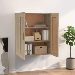 Berkfield Wall Cabinet Sonoma Oak 69.5X32.5X90 Cm Engineered Wood - thumbnail 3