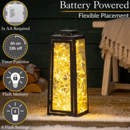 Christow Christmas Indoor/outdoor Battery Led String Lights Clear Cable Warm White - 200 - thumbnail 4