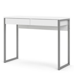 Furniture To Go Function Plus Desk 2 Drawers In White High Gloss  (W) 101.6 X (H) 76.5 X (D) 40Cm - thumbnail 4