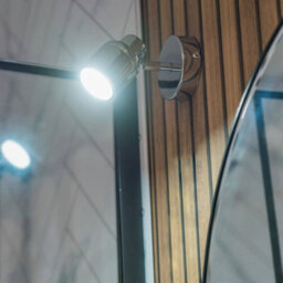 Valuelights Benton Chrome Single Ip44 Bathroom Wall Spotlight - thumbnail 5