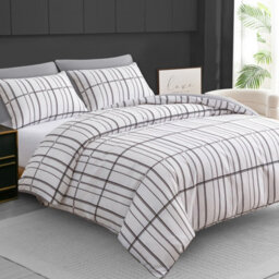 Lazzaro Alston Double Duvet Cover Set Reversible Quilt Cover With Zipper Closure - thumbnail 1