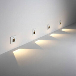 Ultra Beam Lighting Ultrabeam 3 Watt White Mini Recessed Wall Or Stairway Light With Movement Sensor 3000K Warm White Led - thumbnail 3