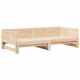 Walplus Pull-Out Day Bed Brown 180 X 200 Cm Solid Pine Wood - thumbnail 2