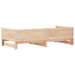 Walplus Pull-Out Day Bed Brown 180 X 200 Cm Solid Pine Wood - thumbnail 8