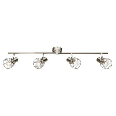 Luminosa Lighting Luminosa Texas Ceiling Spotlight Bar Nickel Matt 4X E14 - image 1