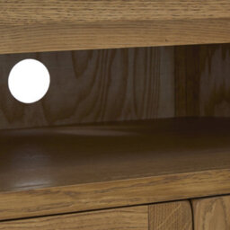 Broadway Oak 125Cm Tv Corner Unit - Fully Assembled By Roseland Furniture - thumbnail 8