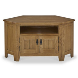 Broadway Oak 125Cm Tv Corner Unit - Fully Assembled By Roseland Furniture - thumbnail 4