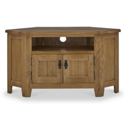 Broadway Oak 125Cm Tv Corner Unit - Fully Assembled By Roseland Furniture - thumbnail 2