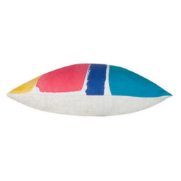 Evans Lichfield Aquarelle Abstract Hand-Painted Watercolour Printed Polyester Filled Cushion - thumbnail 3