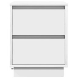 Berkfield Modern Bedside Cabinets With Led Lights 2 Pcs White 39X34.5X50 Cm - thumbnail 8