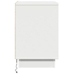 Berkfield Modern Bedside Cabinets With Led Lights 2 Pcs White 39X34.5X50 Cm - thumbnail 9