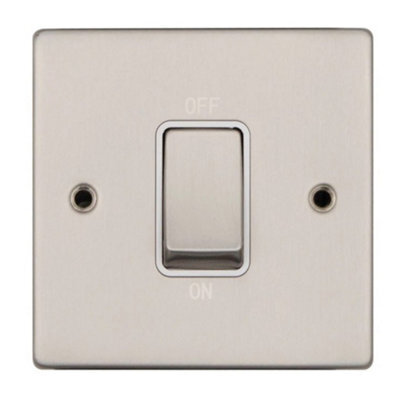 Vimark Vpd1300Ssw Pro Décor 50A Dp Switch Stainless Steel White Insert