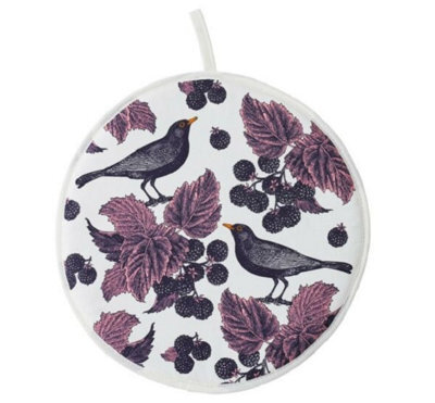 Elite Hob Cover: Thornback & Peel, Blackbird & Bramble Hob Cover, Cotton