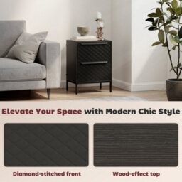 Wyld Haus Nomiba Metal Black 2-Drawer Fabric Storage Dresser - Compact Chest (L40 X D30 X H54Cm) - thumbnail 9