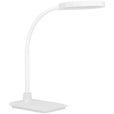 Loops Stylish Modern White Led Table Lamp For Home Decor And Illumination - image 1