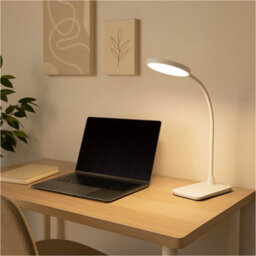 Loops Stylish Modern White Led Table Lamp For Home Decor And Illumination - thumbnail 3