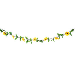 Gardenwize 2 Metre Solar Powered Outdoor Garland Sunflower String Lights Fence Decking Flower Bed Wall Lights - thumbnail 2