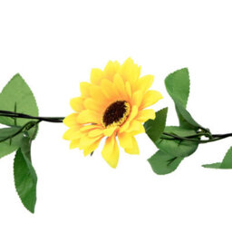 Gardenwize 2 Metre Solar Powered Outdoor Garland Sunflower String Lights Fence Decking Flower Bed Wall Lights - thumbnail 4