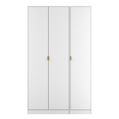 Bexley 3 Door Wardrobe (Ready Assembled) In White Matt - image 1
