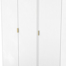Bexley 3 Door Wardrobe (Ready Assembled) In White Matt - thumbnail 4