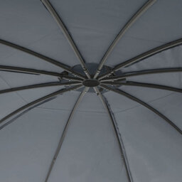 Beliani Gazebo Safara Metal 368 Cm 368 Cm Graphite Grey - thumbnail 5