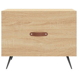 Berkfield Coffee Table Sonoma Oak 50X50X40 Cm Engineered Wood - thumbnail 5