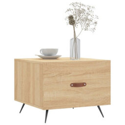 Berkfield Coffee Table Sonoma Oak 50X50X40 Cm Engineered Wood - thumbnail 3