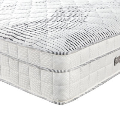 Somnior Beds Somnior 11 Inch Pocket Spring Memory Foam Mattress Breathable 5Ft  Medium Firm With Soft Fabric Skin-Friendly  150X200Cm - image 1