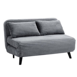 Home Detail Cornflower Double Sofa Bed, Grey Jumbo Teddy Cord - thumbnail 3