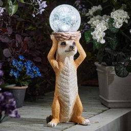 Marco Paul Colour Changing Meerkat Solar Garden Ornament - thumbnail 1