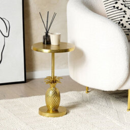 Beliani Glam Living Pineapple End Table Gold, 29 X 29 X 49 Cm - thumbnail 2
