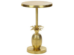 Beliani Glam Living Pineapple End Table Gold, 29 X 29 X 49 Cm - thumbnail 1