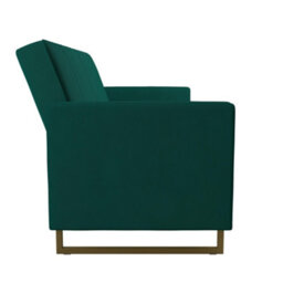 Novogratz Skylar Sofa Bed In Velvet Green - thumbnail 5