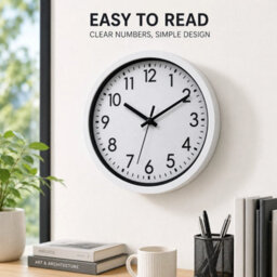 Round Wall Clock Simple Bedroom Kitchen - thumbnail 6