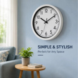 Round Wall Clock Simple Bedroom Kitchen - thumbnail 5