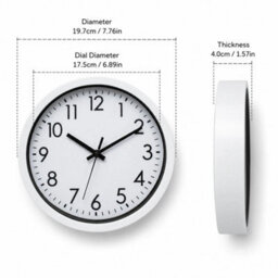 Round Wall Clock Simple Bedroom Kitchen - thumbnail 2