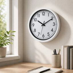 Round Wall Clock Simple Bedroom Kitchen - thumbnail 1