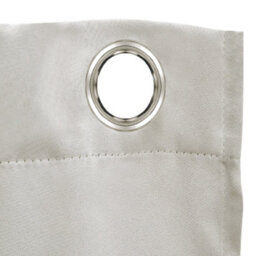 Thehotsale Beige 229Cm W Solid Colour Grommet Top Polyester 100% Blackout Curtains Pair - thumbnail 6